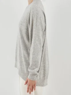 HURRAY – Pullover aus Feinstrick Hellgrau