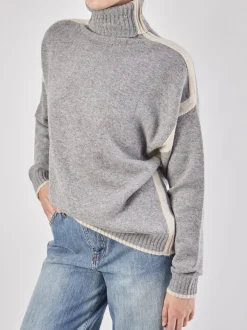 HURRAY – Rollkragenpullover aus Kaschmir Hellgrau