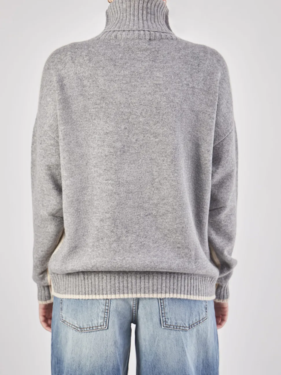 HURRAY – Rollkragenpullover aus Kaschmir Hellgrau