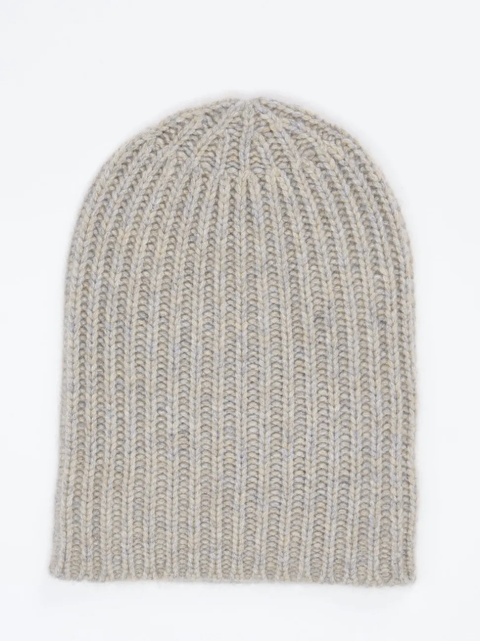 HURRAY – Strick-Beanie aus Kaschmir in Beigegrau