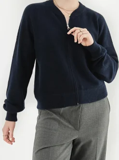 HURRAY – Strickjacke aus Kaschmir Dunkelblau