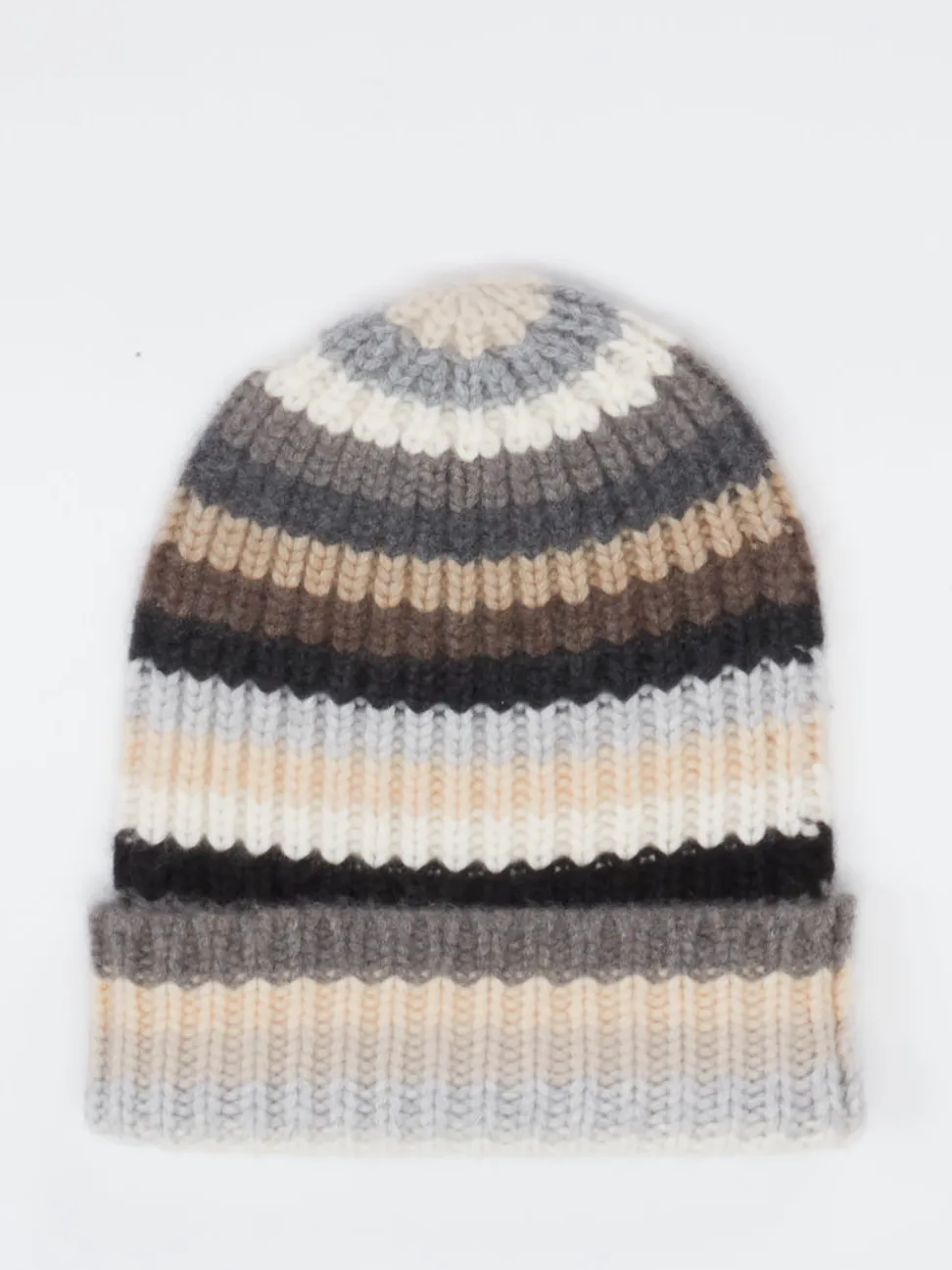 Hurray – Strickmütze aus Kaschmir in Naturtönen
