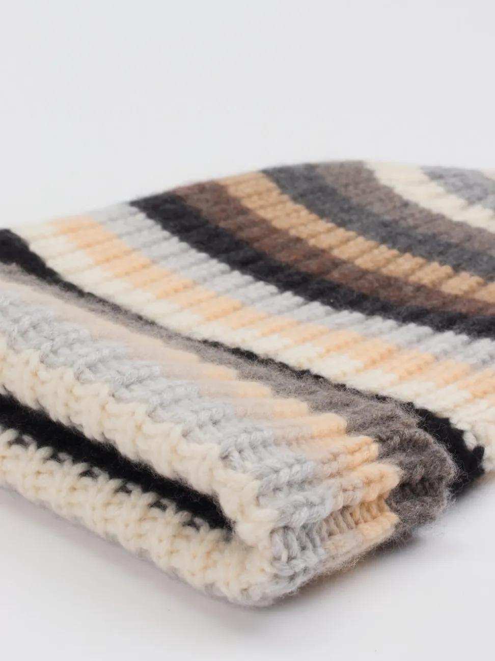Hurray – Strickmütze aus Kaschmir in Naturtönen