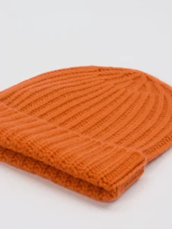 Hurray – Strickmütze aus Kaschmir in Orange