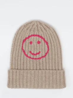 HURRAY – Strickmütze aus Kaschmir in Beigebraun