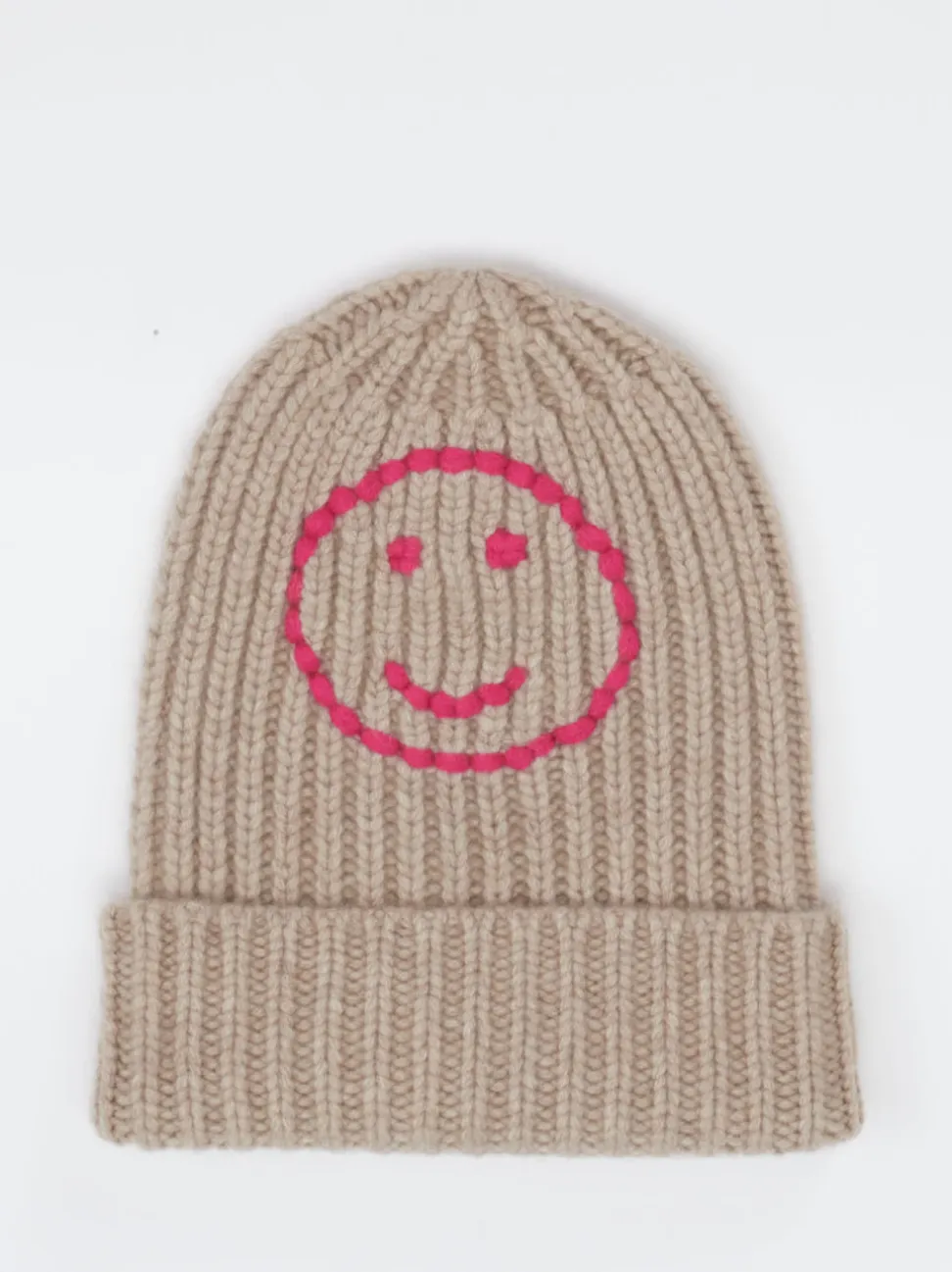 HURRAY – Strickmütze aus Kaschmir in Beigebraun