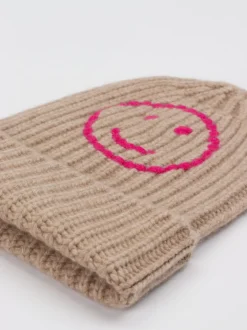 HURRAY – Strickmütze aus Kaschmir in Beigebraun