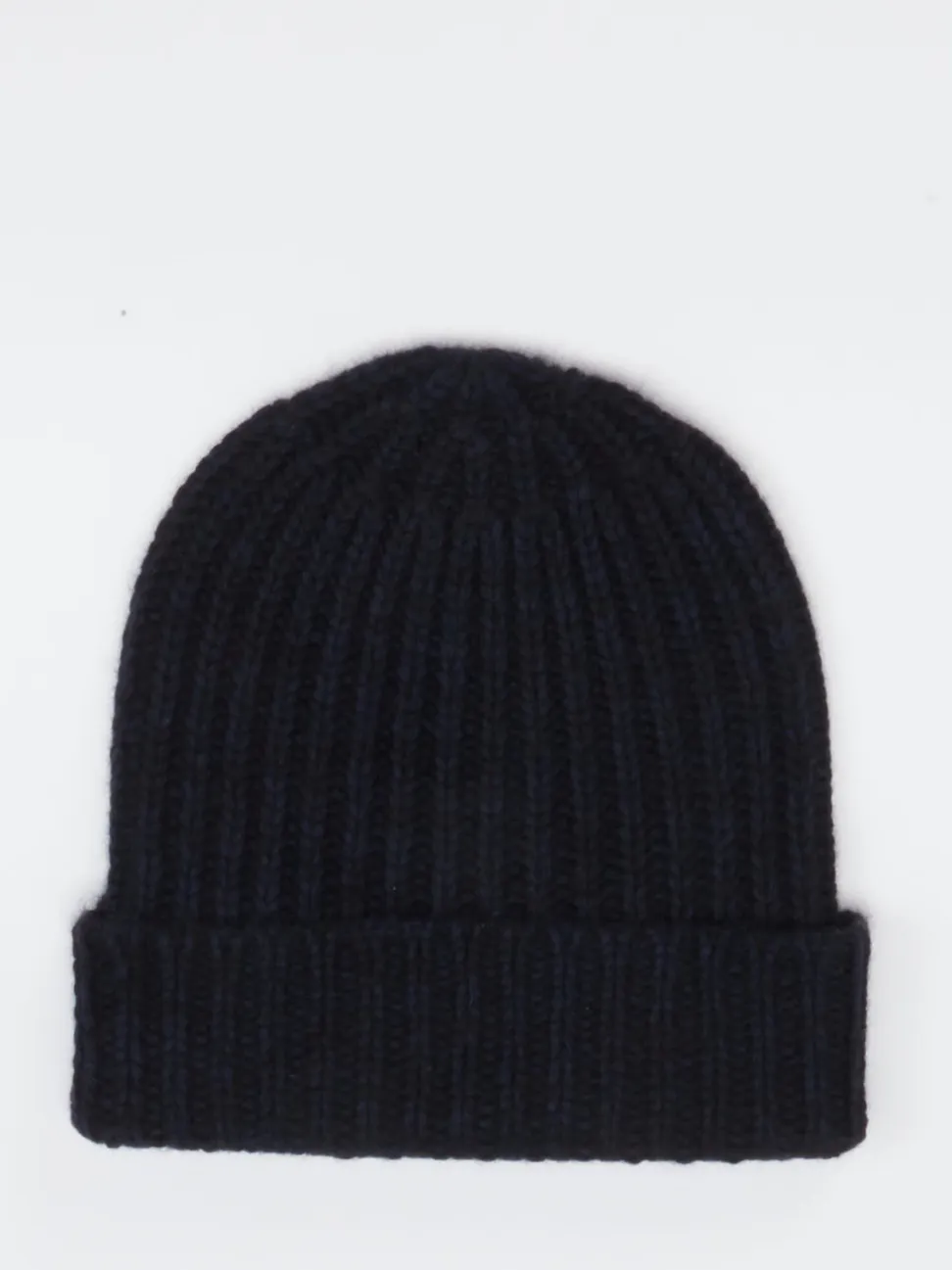 HURRAY – Strickmütze aus Kaschmir Dunkelblau