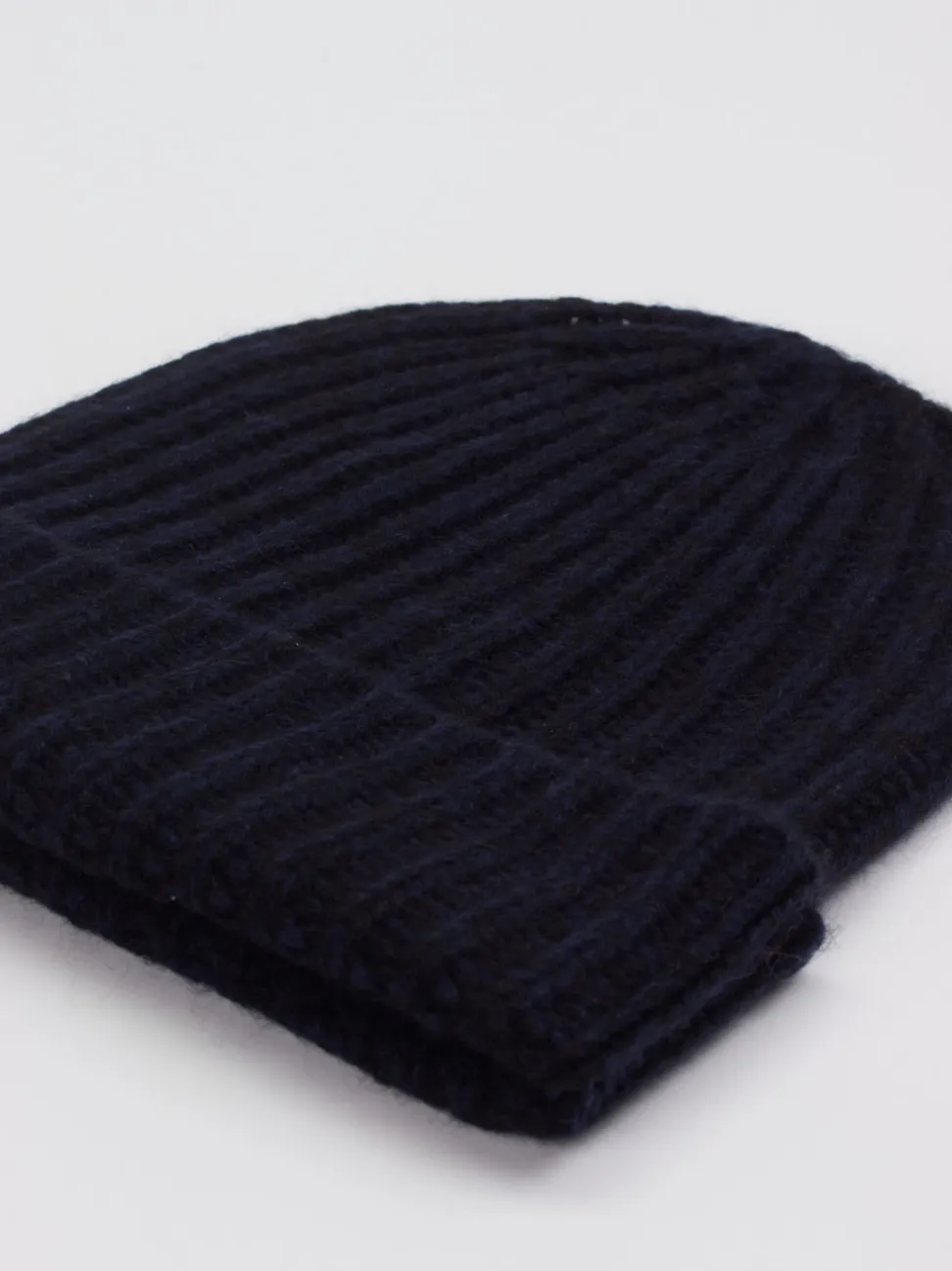 HURRAY – Strickmütze aus Kaschmir Dunkelblau