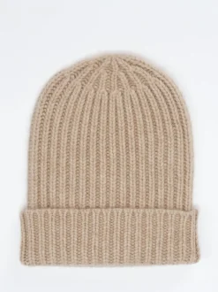 HURRAY – Strickmütze aus Kaschmir in Beige