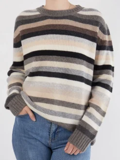 HURRAY – Strickpullover aus Wolle-Kaschmirmix Taupe