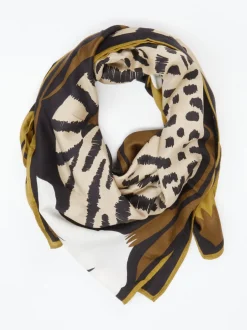 Inouitoosh – Halstuch aus Seide und Modal mit Animalprint