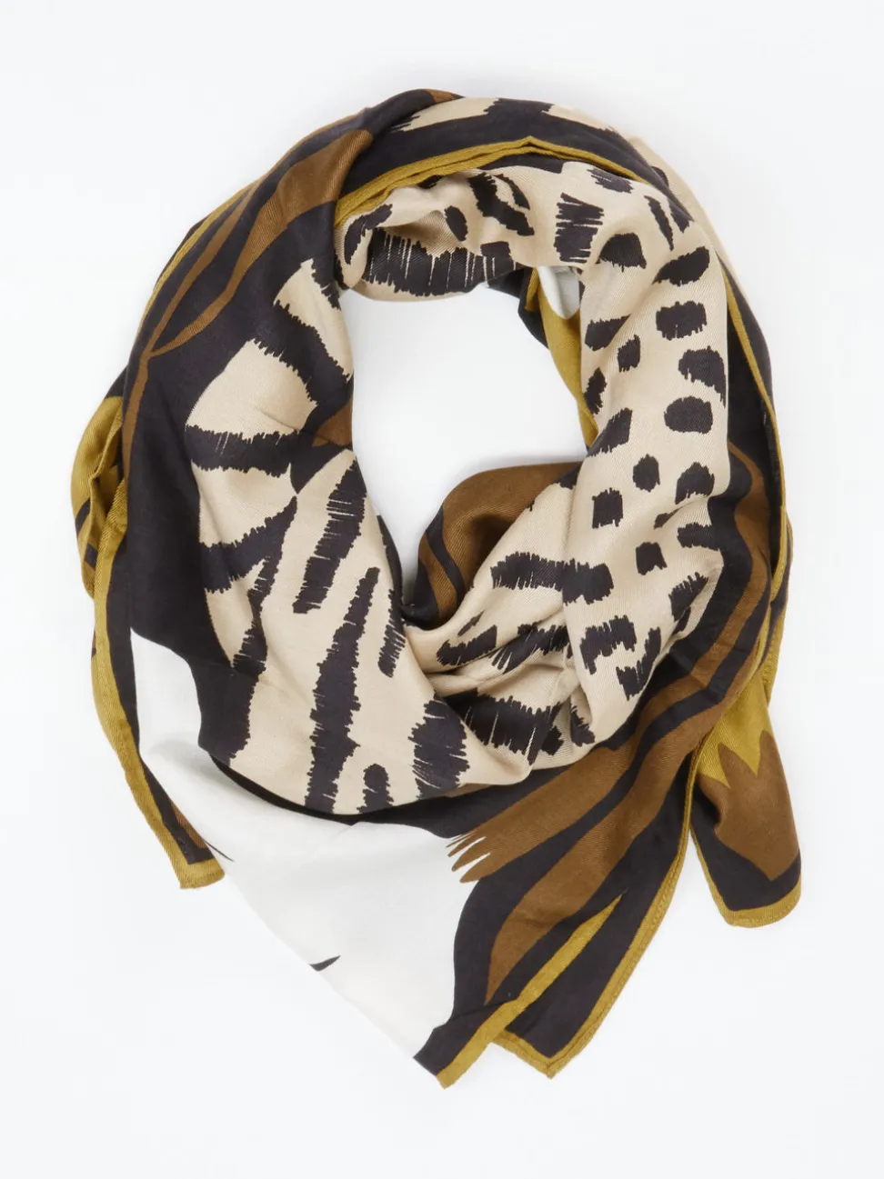 Inouitoosh – Halstuch aus Seide und Modal mit Animalprint