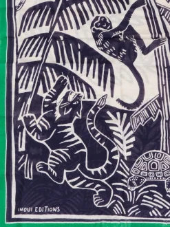 Inouitoosh – Halstuch aus Baumwolle mit Tier-Print