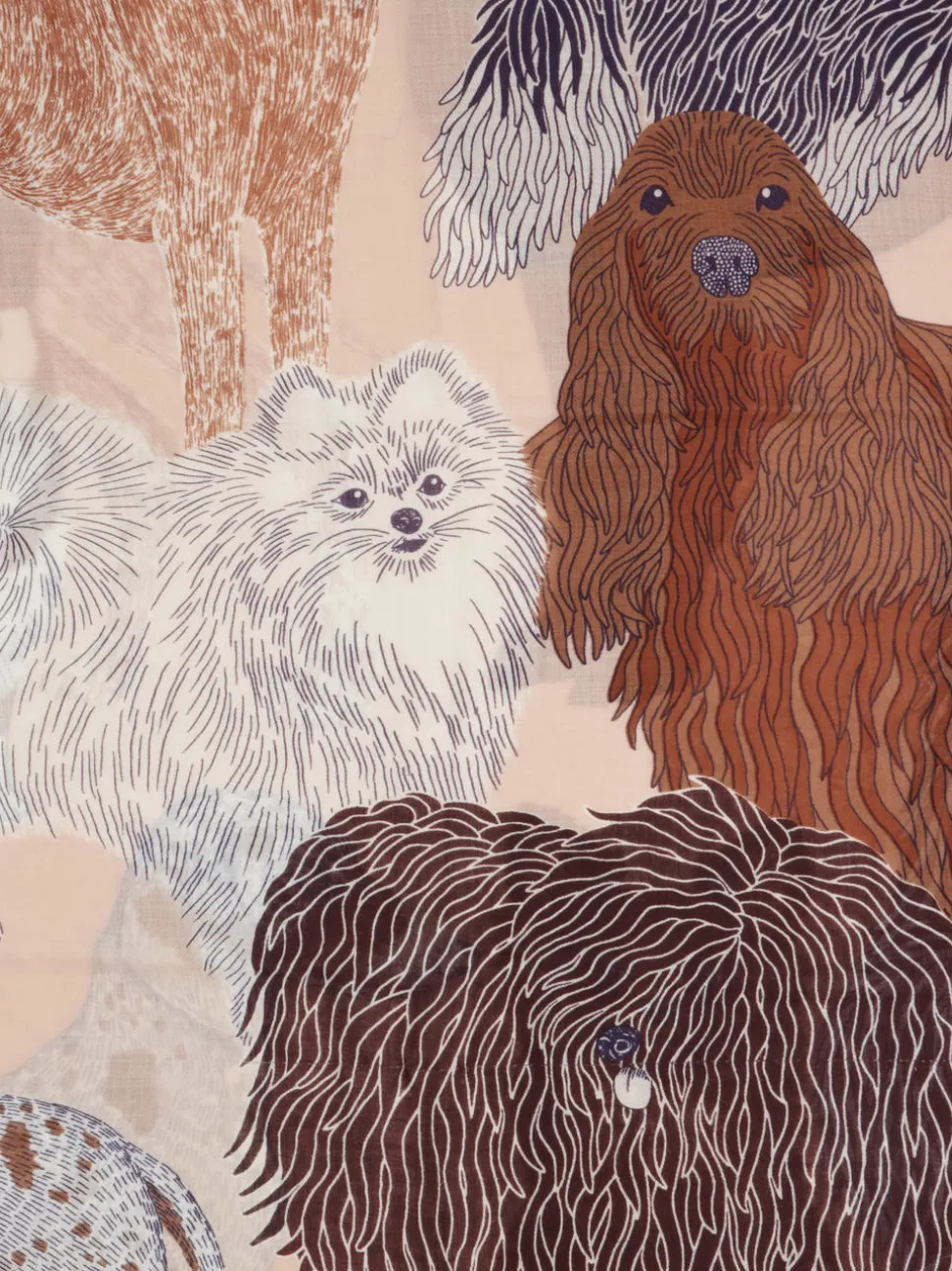 Inouitoosh – Modetuch aus Wolle mit Hunde-Print