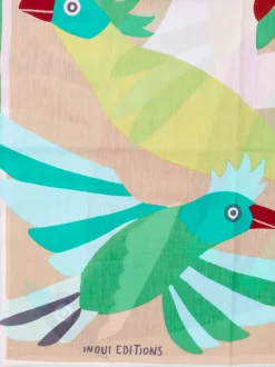 Inouitoosh – Schal aus Baumwolle mit Vogelmotiv