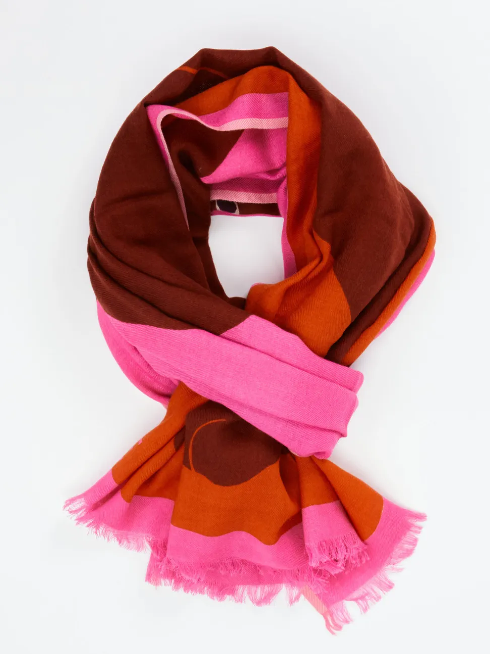 Inouitoosh – Schal aus Woll-Kaschmir-Mix in Pinkrot