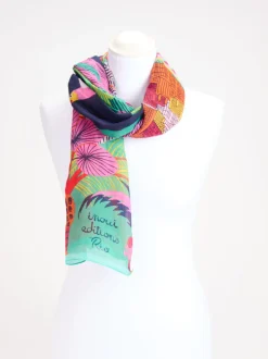 Inouitoosh – Sommerschal aus Baumwolle und Seide multicolor