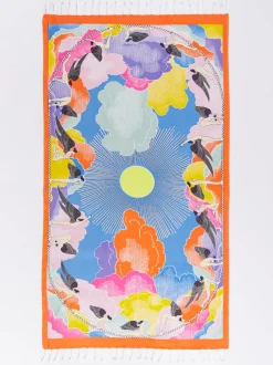 Inouitoosh – Strandtuch aus Baumwolle mit Retro-Print