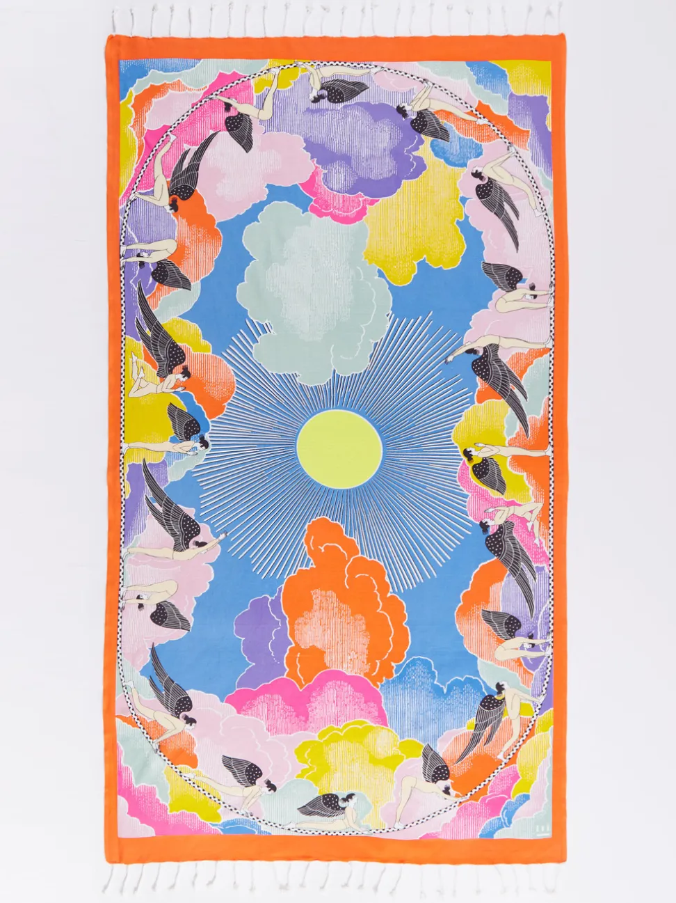 Inouitoosh – Strandtuch aus Baumwolle mit Retro-Print