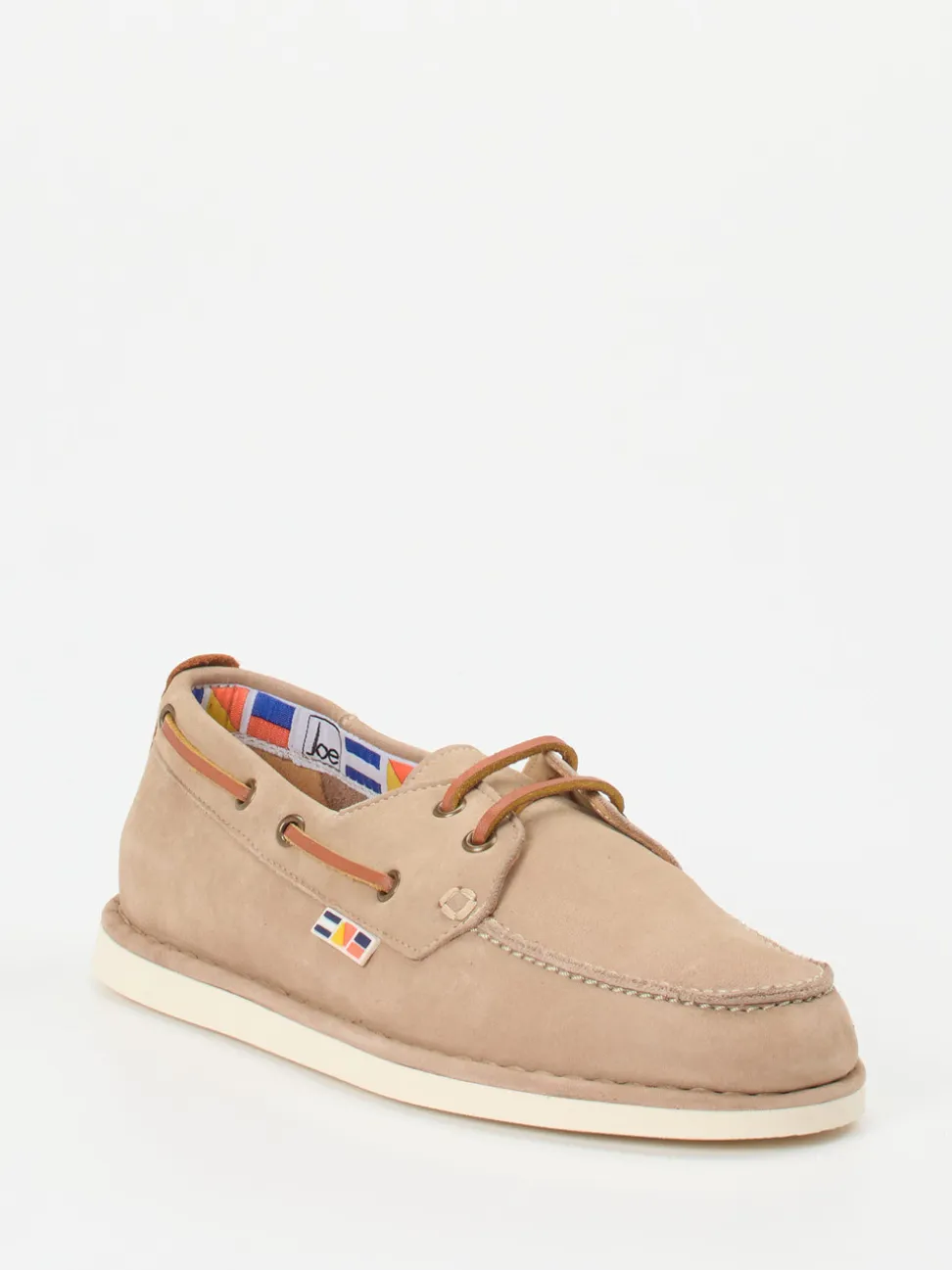 Joe – Bootsschuh aus Nubukleder beige