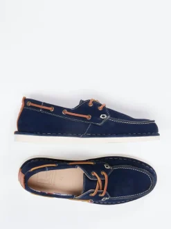 Joe – Bootsschuh aus Nubukleder in Blau