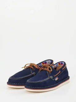 Joe – Bootsschuh aus Nubukleder in Marineblau
