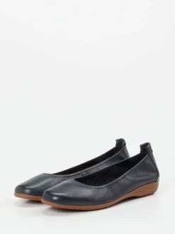 Josef Seibel – Ballerinas aus Kalbleder Dunkelblau