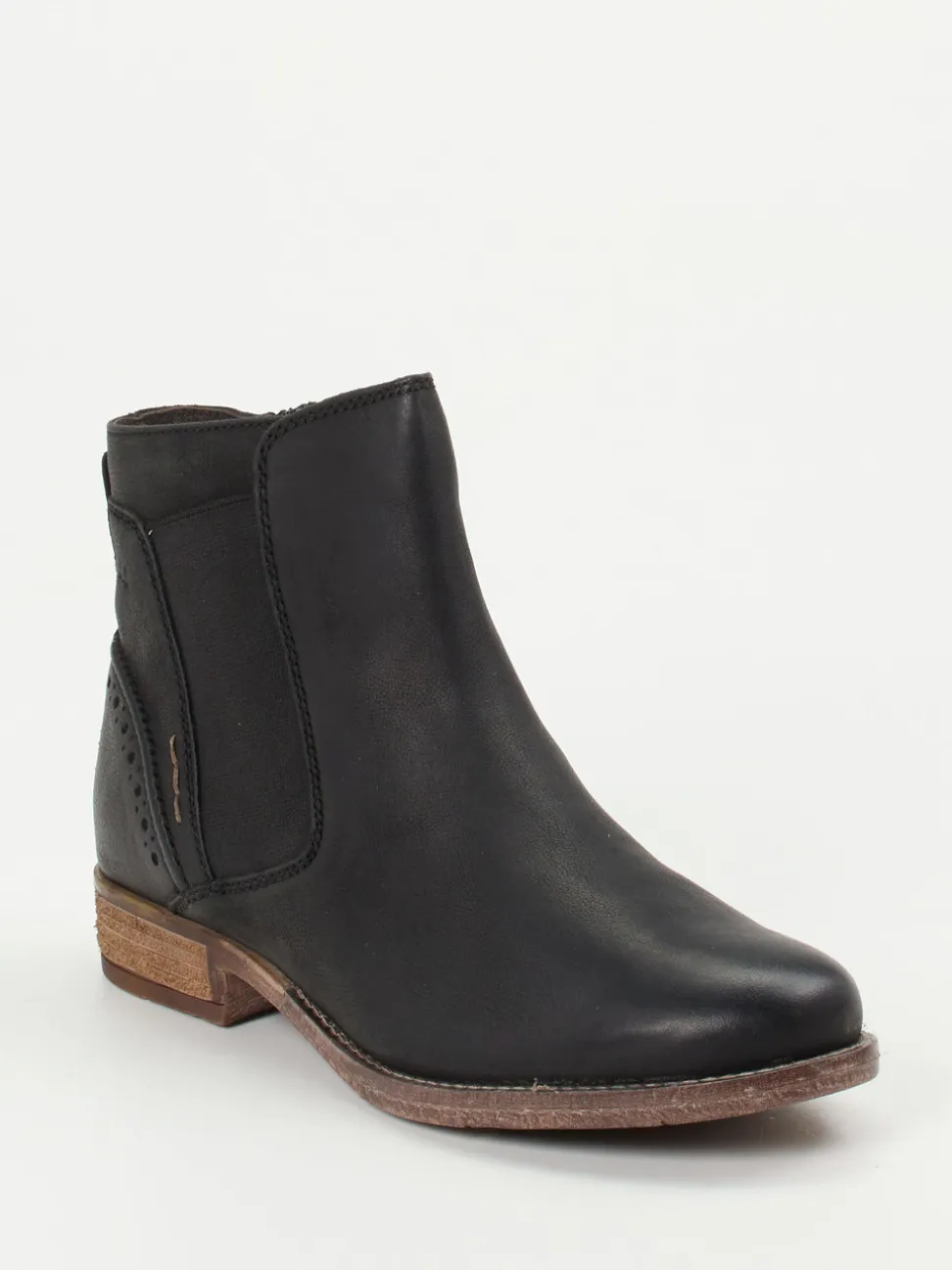 Josef Seibel – Chelsea Boots aus Ziegenleder Schwarz