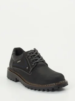 Josef Seibel – Derby Boots aus Nubukleder Schwarz