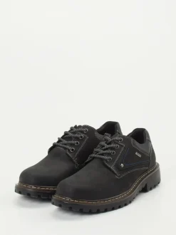 Josef Seibel – Derby Boots aus Nubukleder Schwarz