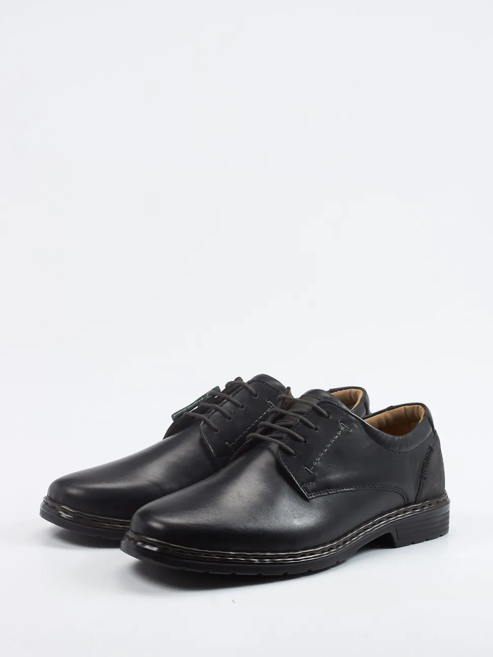 Josef Seibel – Derby-Schnürschuh aus Kalbleder Schwarz