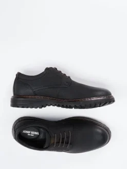 Josef Seibel – Derby-Schnürschuh aus Nubukleder schwarz