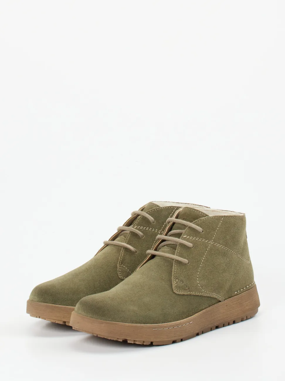 Josef Seibel – Desert Boots aus Veloursleder grün