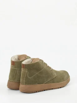 Josef Seibel – Desert Boots aus Veloursleder grün