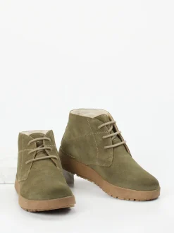 Josef Seibel – Desert Boots aus Veloursleder grün