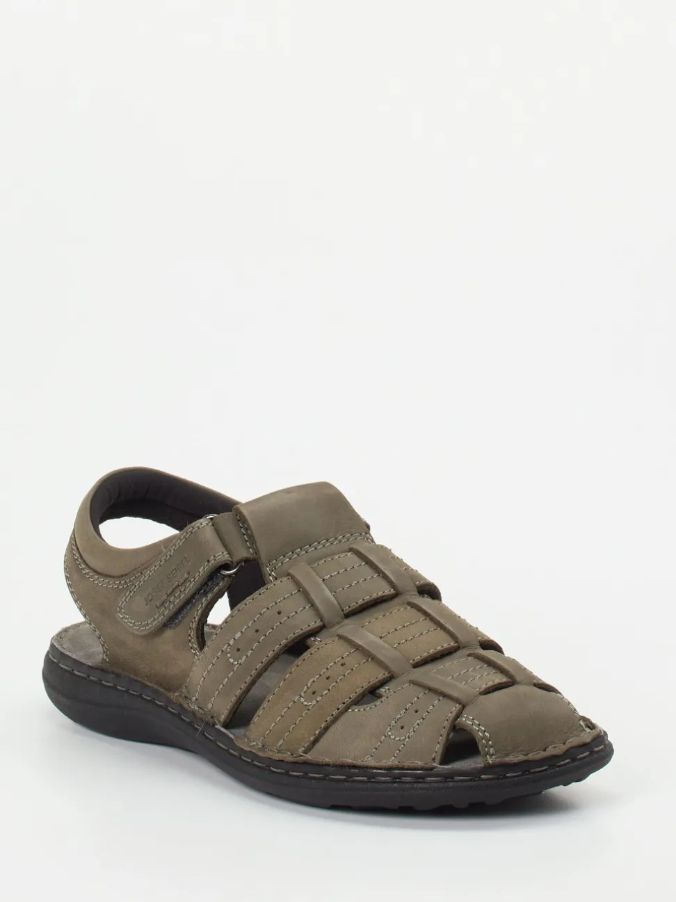 Josef Seibel – Fischersandalen aus Fettleder olivbraun