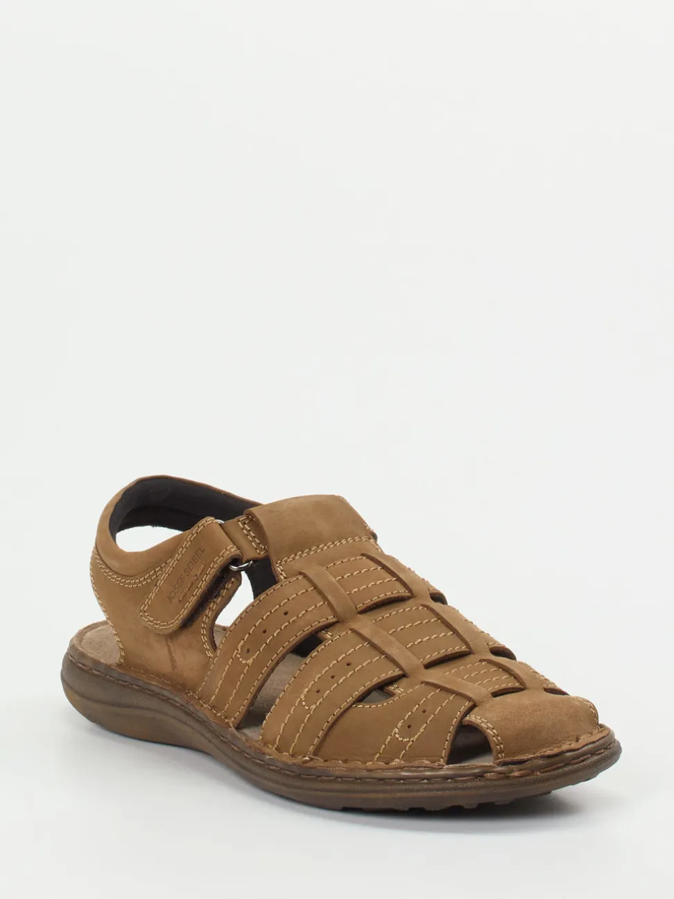 Josef Seibel – Fischersandalen aus Fettleder cognac