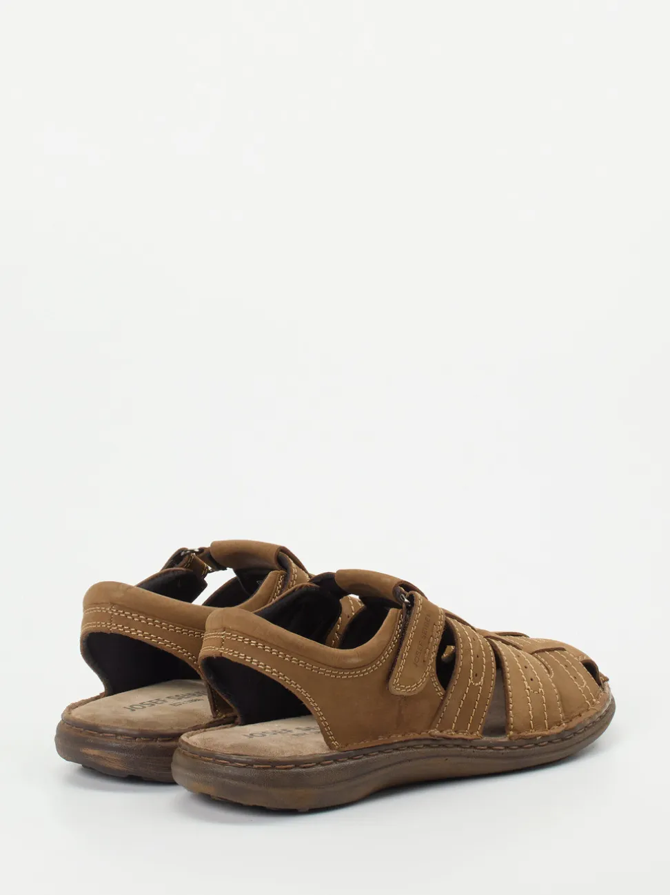Josef Seibel – Fischersandalen aus Fettleder cognac