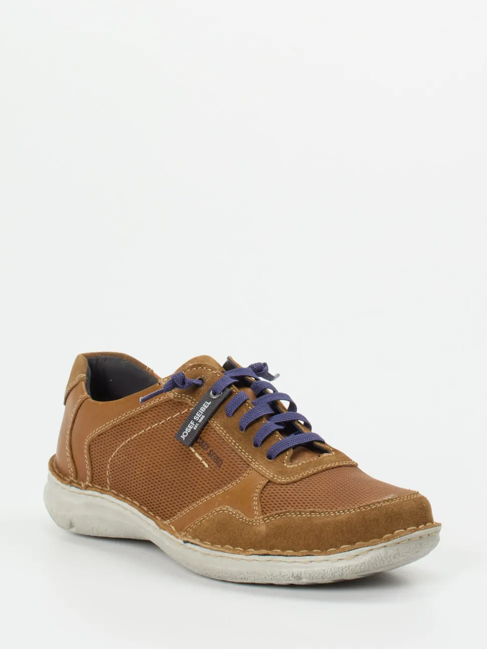 Josef Seibel – Freizeitsneaker aus geprägtem Leder Braun