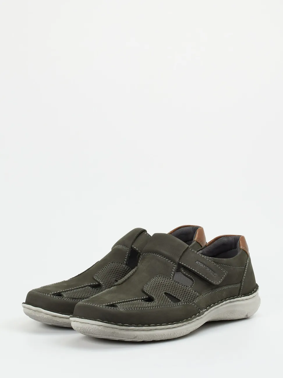 Josef Seibel – Klettslipper aus Nubukleder olivgrün