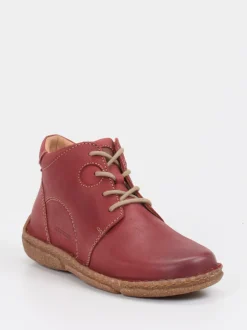 Josef Seibel – Komfort-Boots aus Kalbleder Dunkelrot