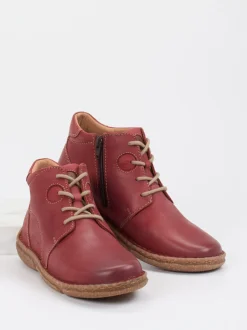 Josef Seibel – Komfort-Boots aus Kalbleder Dunkelrot