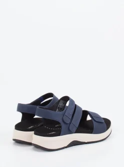 Josef Seibel – Komfortsandalen aus Nubukleder Dunkelblau