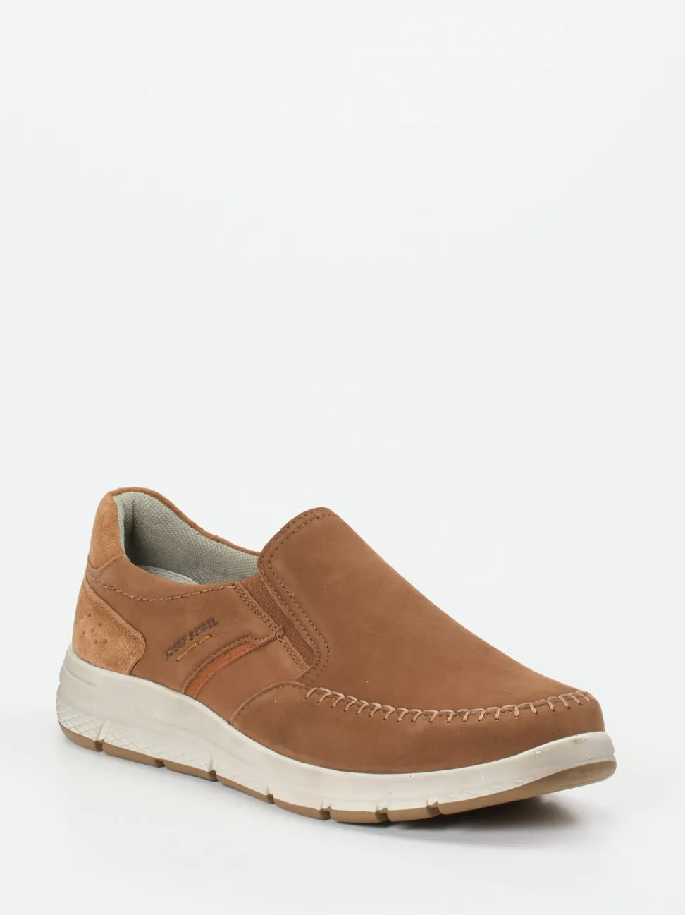 Josef Seibel – Komfort-Slipper aus Nubukleder Cognac