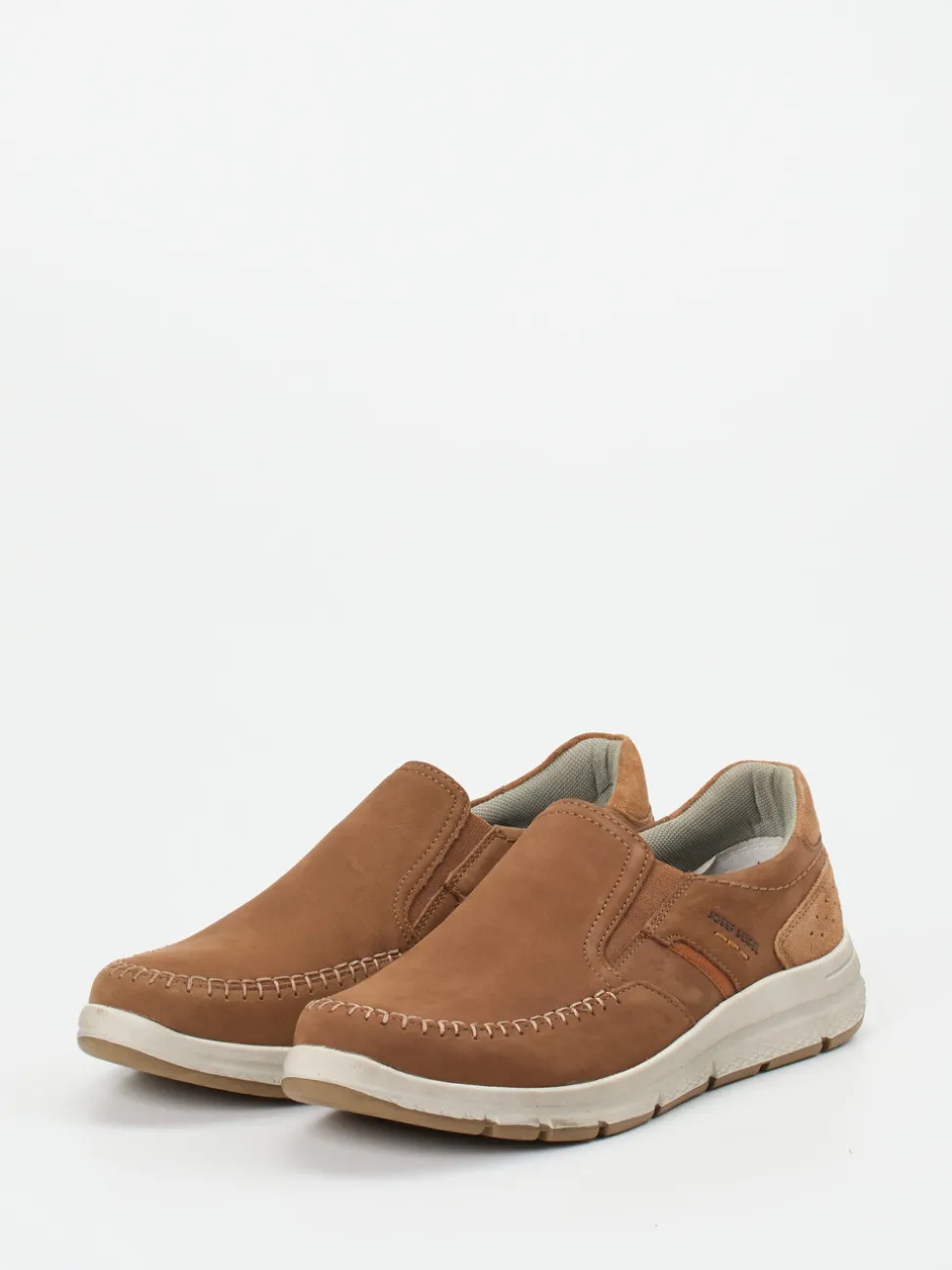 Josef Seibel – Komfort-Slipper aus Nubukleder Cognac