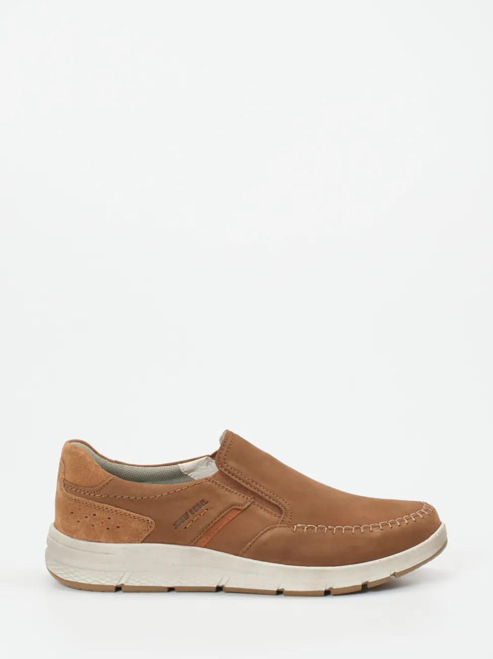 Josef Seibel – Komfort-Slipper aus Nubukleder Cognac