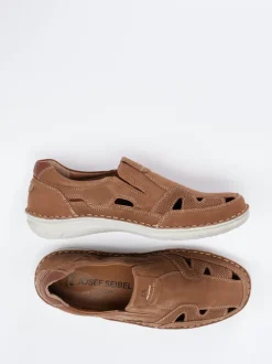 Josef Seibel – Komfort-Slipper aus Nubukleder Braun