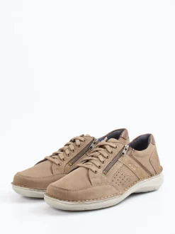 Josef Seibel – Komfort-Sneaker aus Nubukleder sandbeige