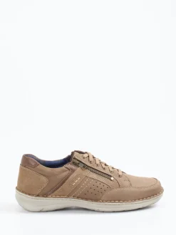 Josef Seibel – Komfort-Sneaker aus Nubukleder sandbeige